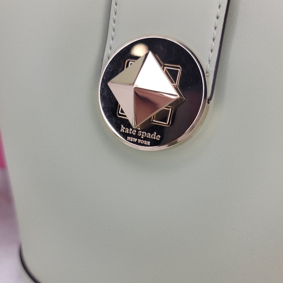 NWT Kate Spade Audrey Mini Bucket Crossbody Bag, Sage Green - Picture 12 of 14